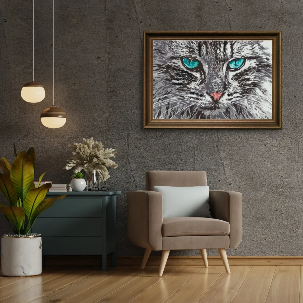 Pintar por números Retrato de gato – foto 3