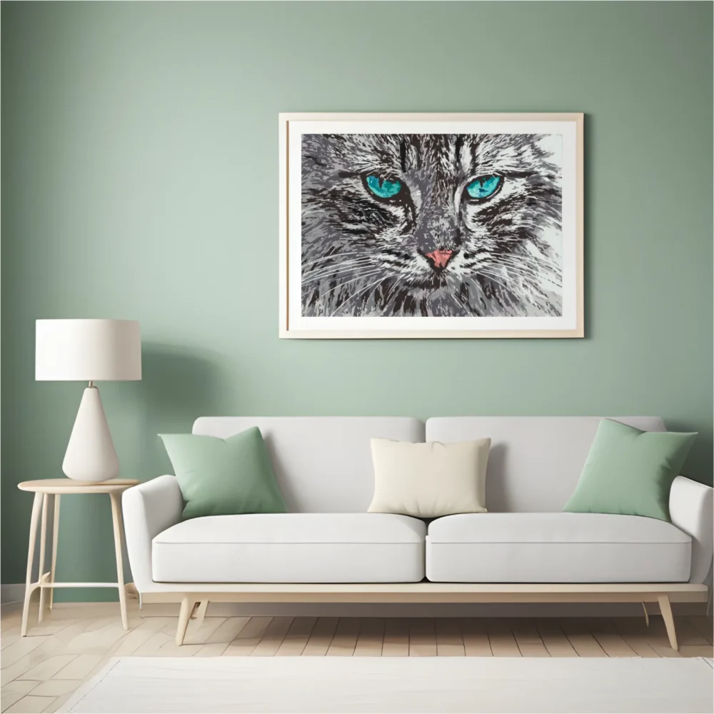 Pintar por números Retrato de gato – foto 5