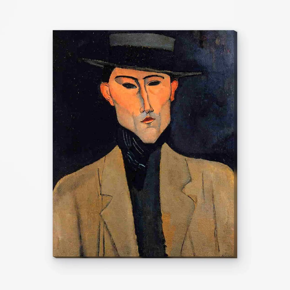 Pintar por Números - Retrato de hombre con sombrero (José Pacheco)