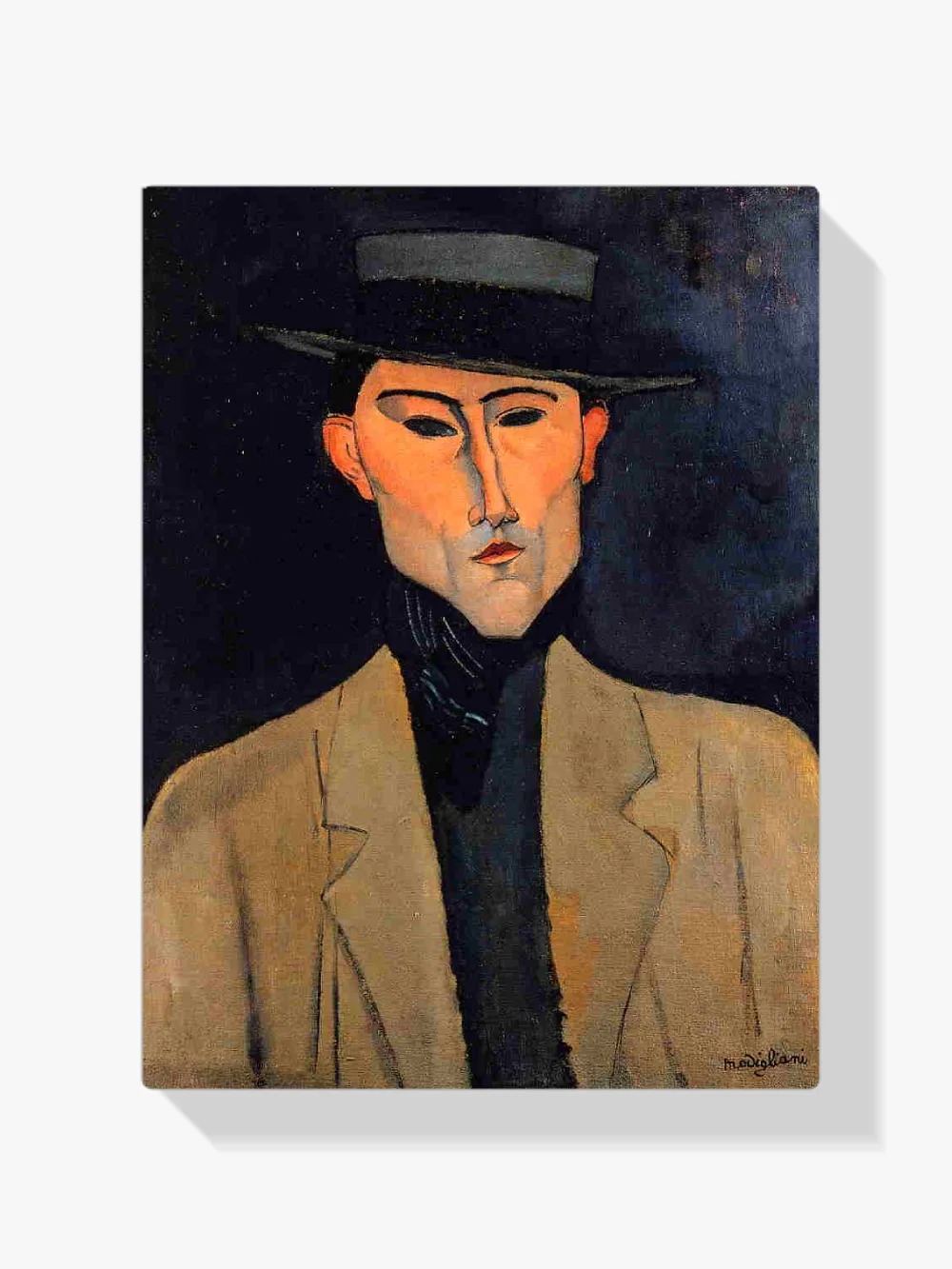 Pintar por números Retrato de hombre con sombrero (José Pacheco)