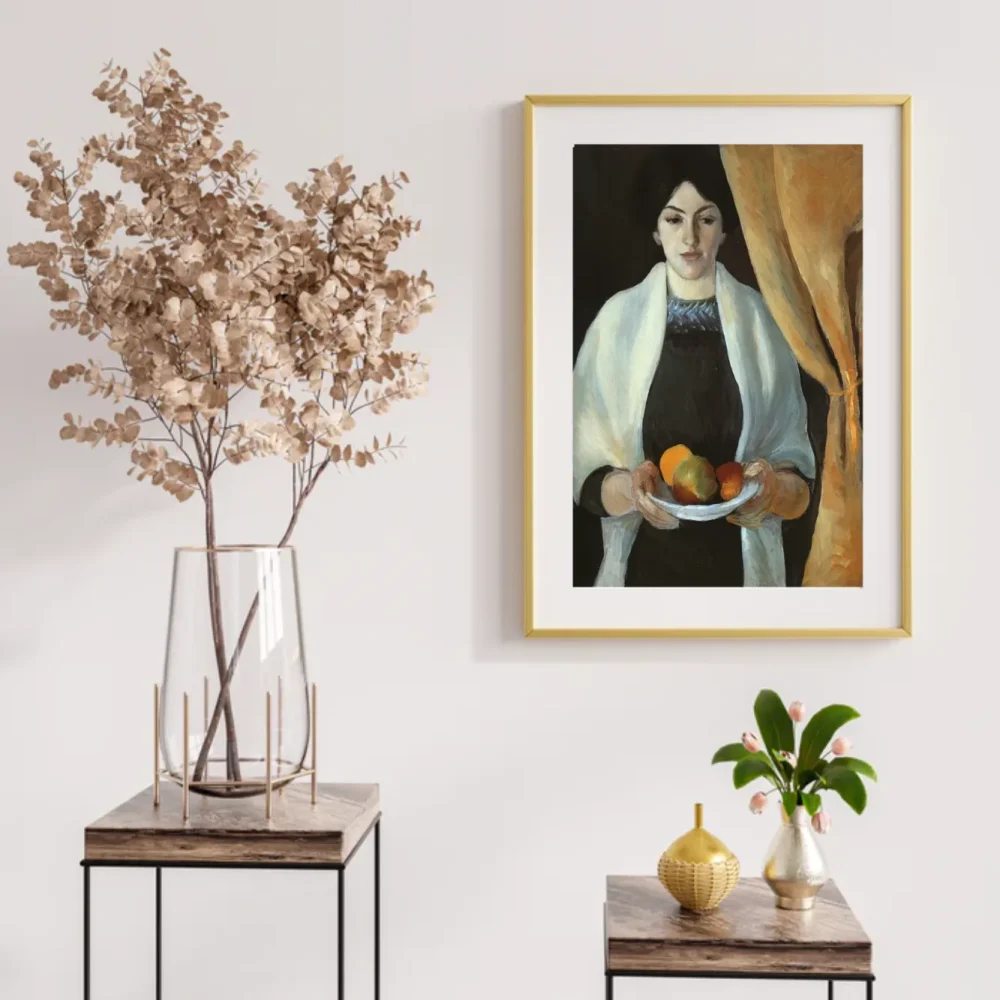 Pintar por números Retrato de la esposa del artista con manzanas – foto 2