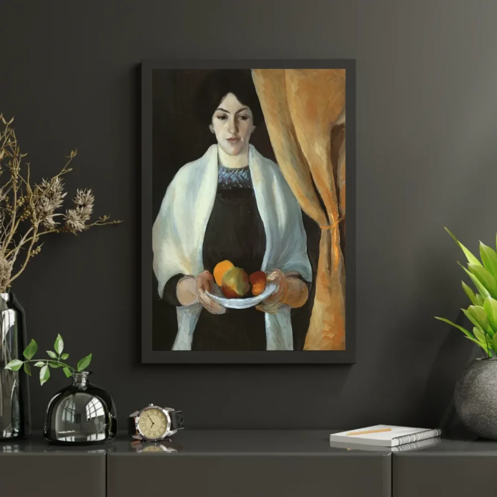 Pintar por números Retrato de la esposa del artista con manzanas – foto 3