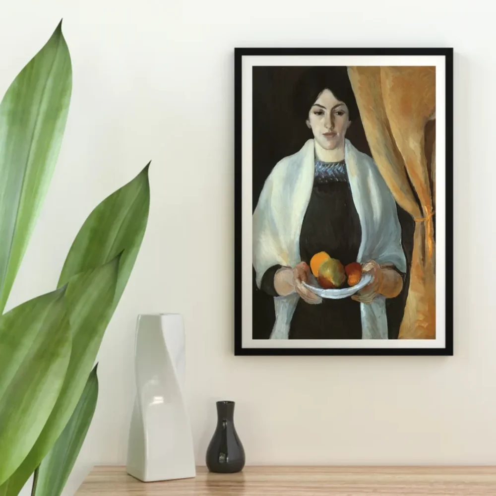 Pintar por números Retrato de la esposa del artista con manzanas – foto 4