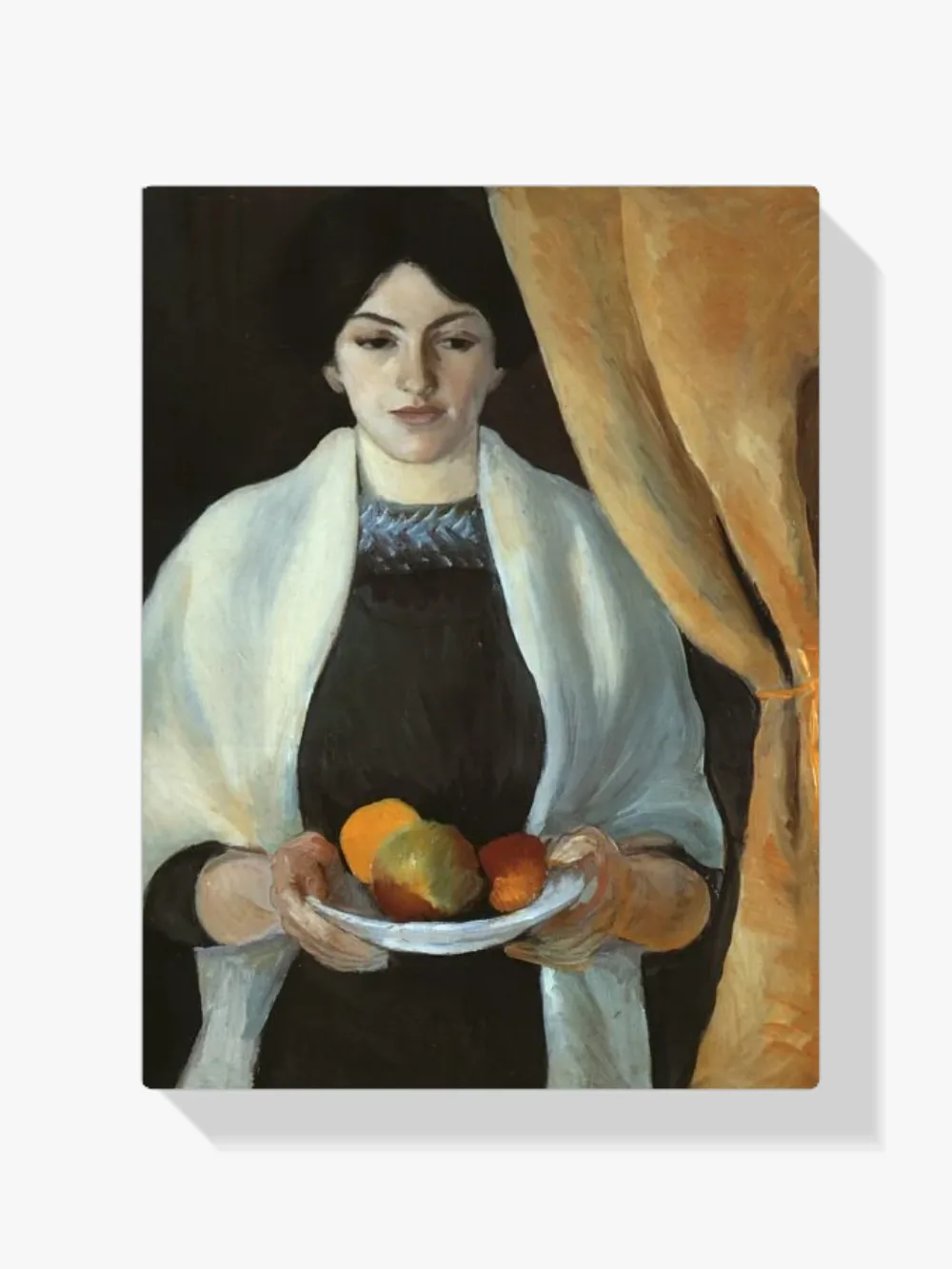 Pintar por números Retrato de la esposa del artista con manzanas