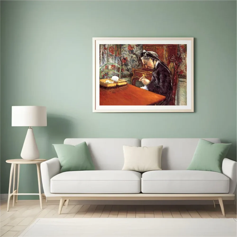 Pintar por números Retrato de Madame Boissière tejiendo – foto 4
