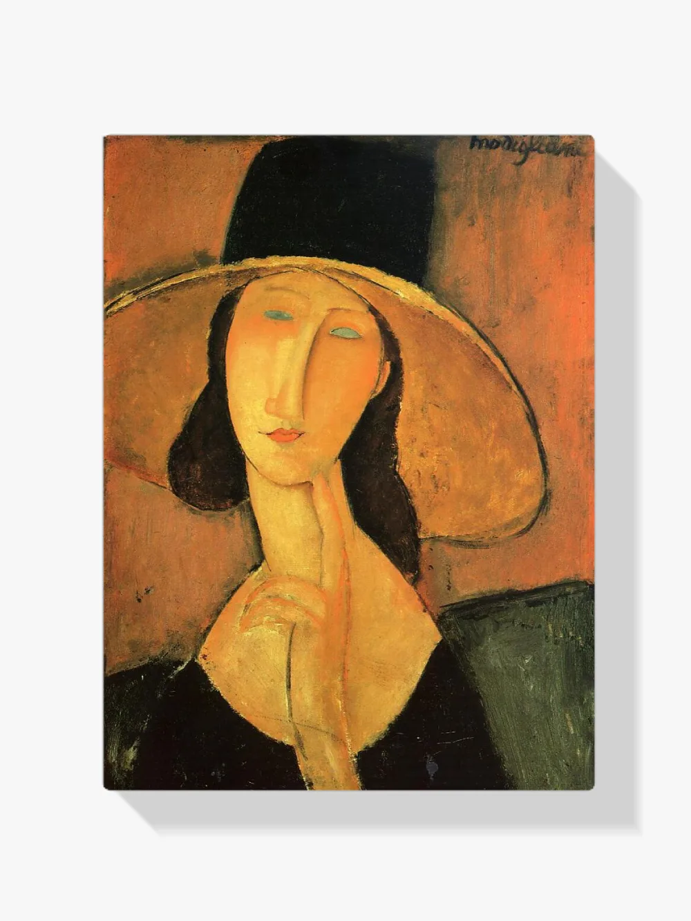 Pintar por números Retrato de mujer con sombrero