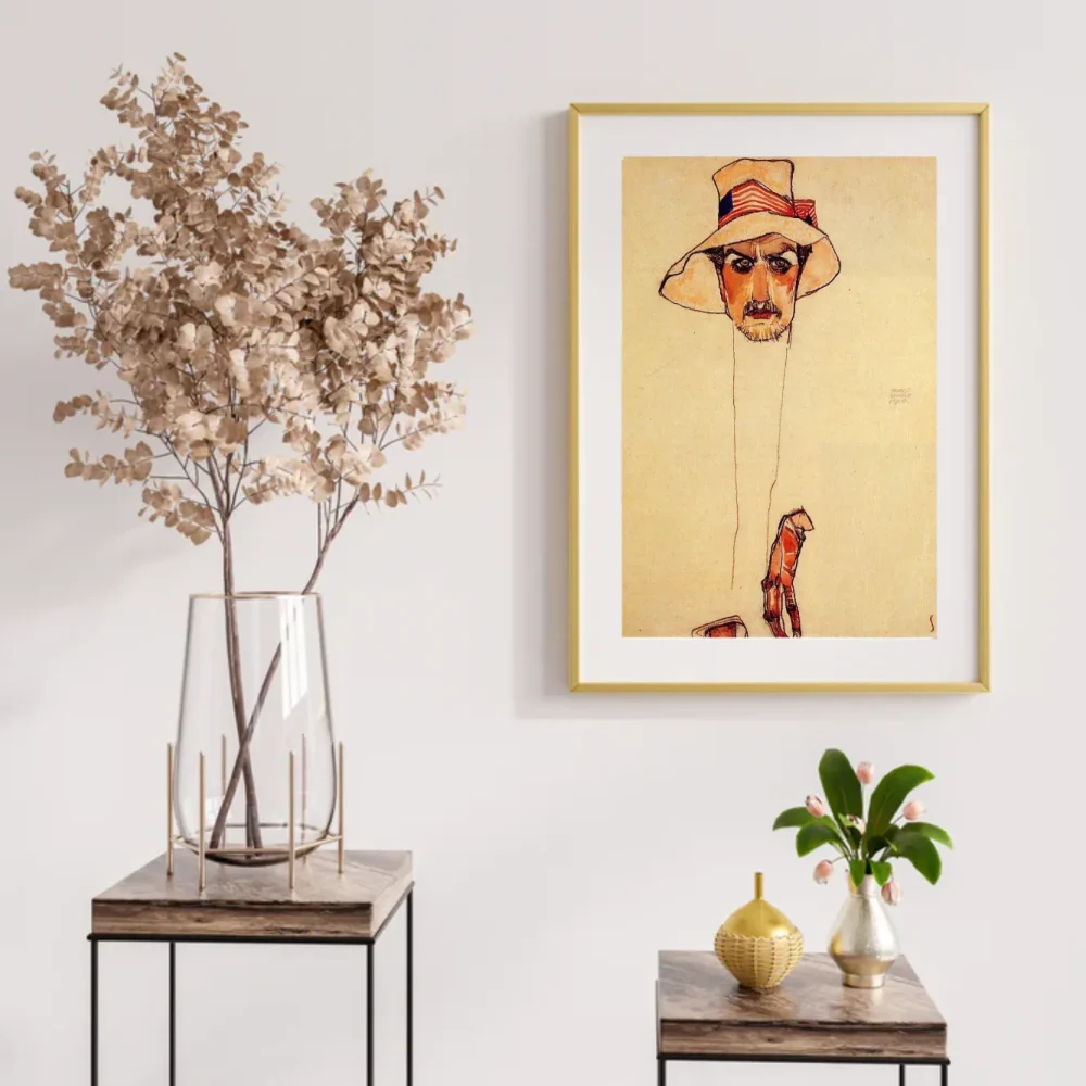 Pintar por números Retrato de un hombre con sombrero flexible – foto 2