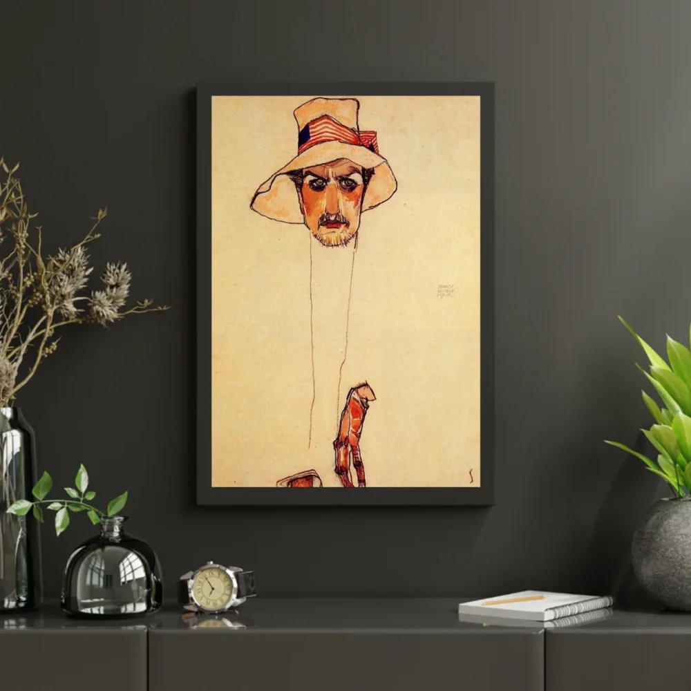 Pintar por números Retrato de un hombre con sombrero flexible – foto 3