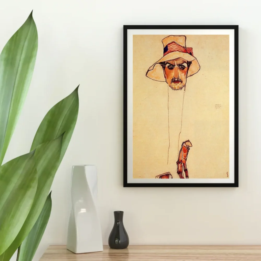 Pintar por números Retrato de un hombre con sombrero flexible – foto 4