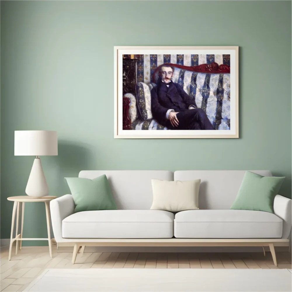 Pintar por números Retrato de un hombre - Gustave Caillebotte – foto 4