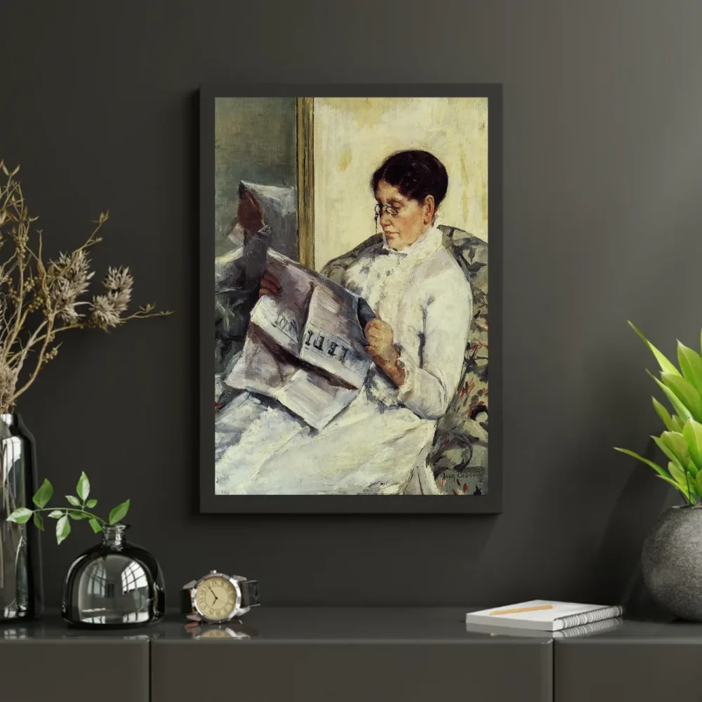 Pintar por números Retrato de una dama leyendo Le Figaro – foto 3