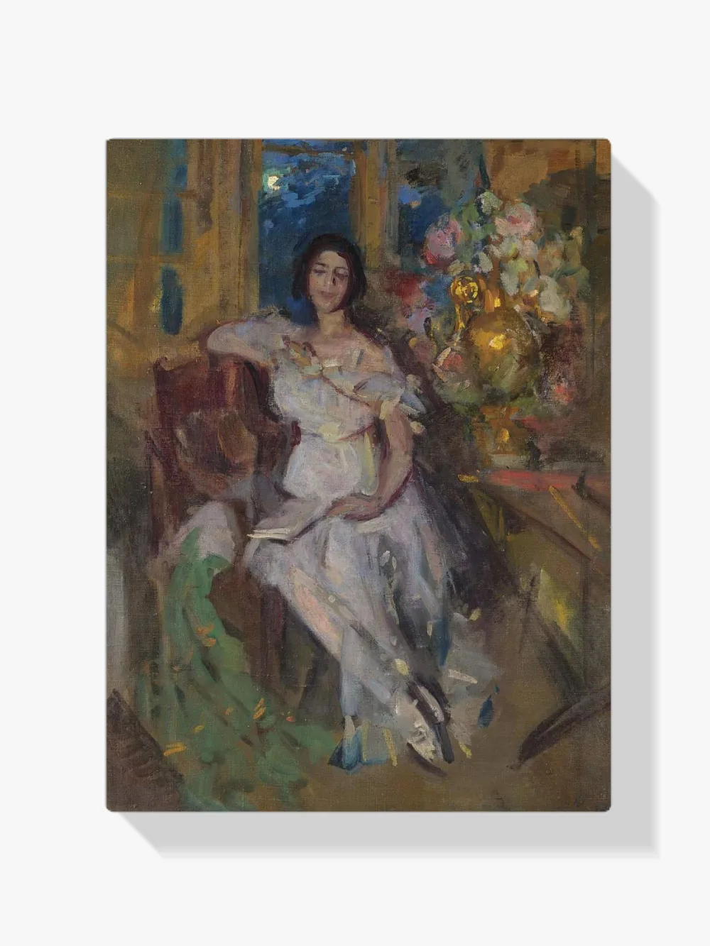 Pintar por números Retrato de una dama sentada