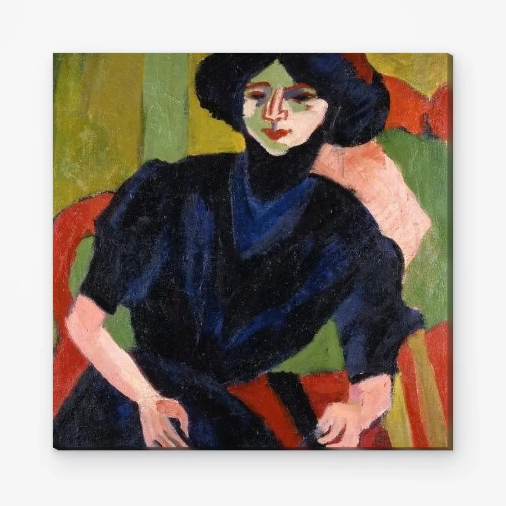Pintar por Números - Retrato de una mujer - Ernst Ludwig Kirchner