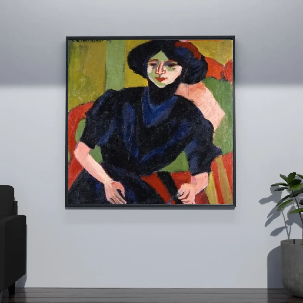 Pintar por números Retrato de una mujer - Ernst Ludwig Kirchner – foto 4