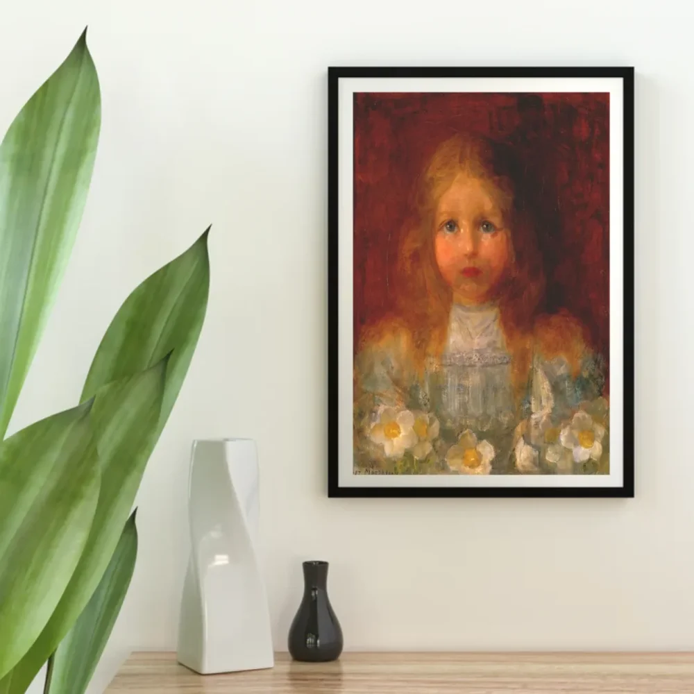 Pintar por números Retrato de una niña con flores – foto 4