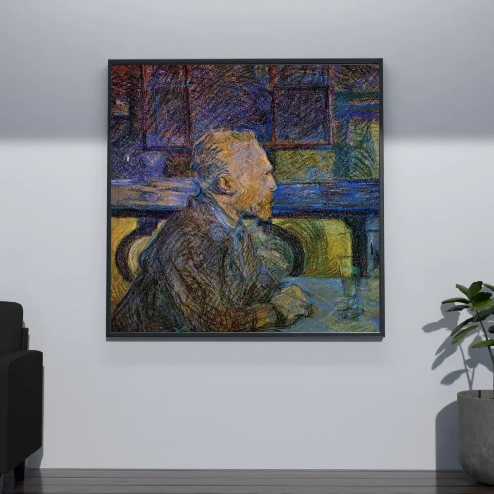 Pintar por números Retrato de Vincent van Gogh - Henri de Toulouse-Lautrec – foto 4
