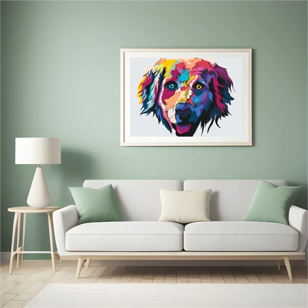 Pintar por números Retriever de colores – foto 4