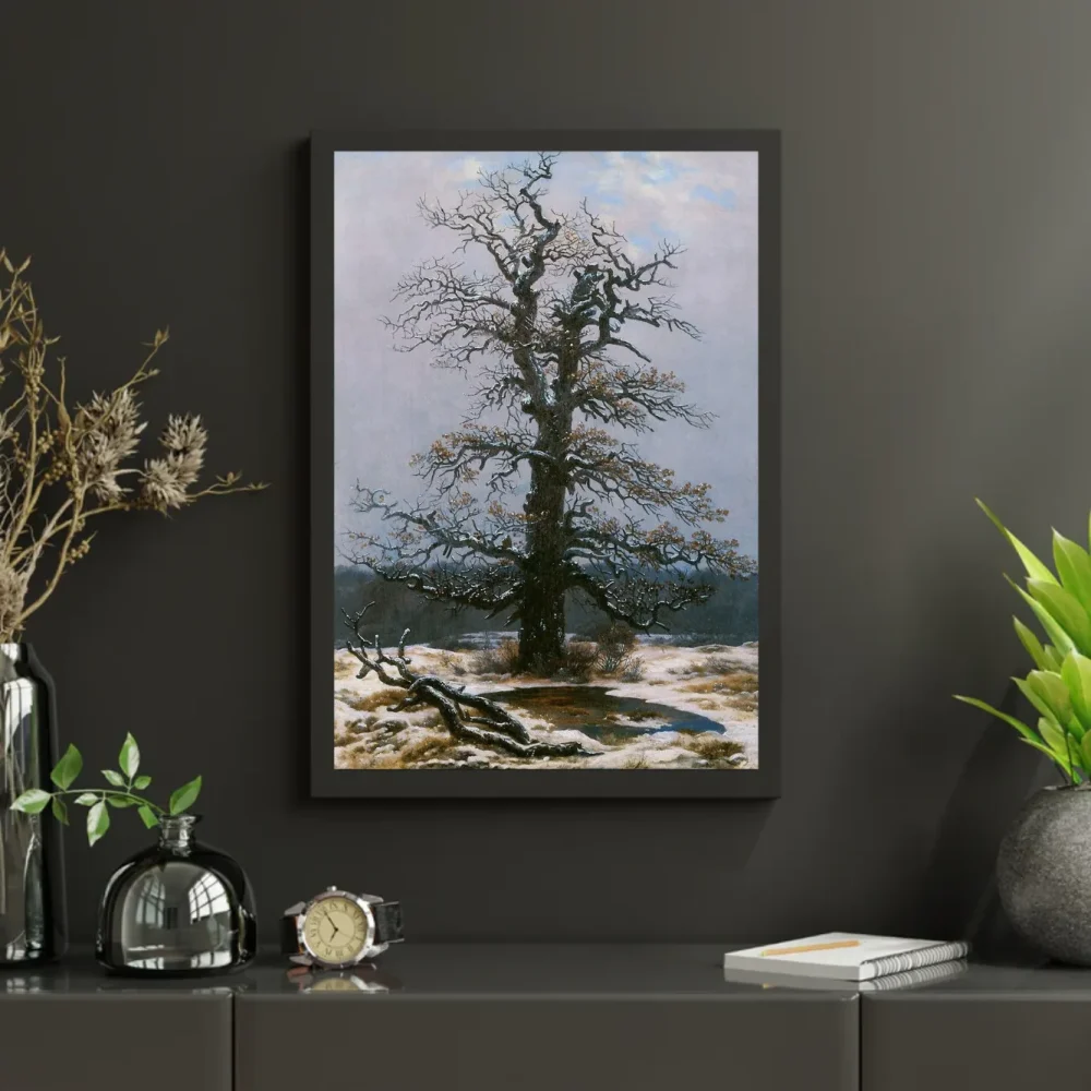 Pintar por números Roble en la nieve – foto 3