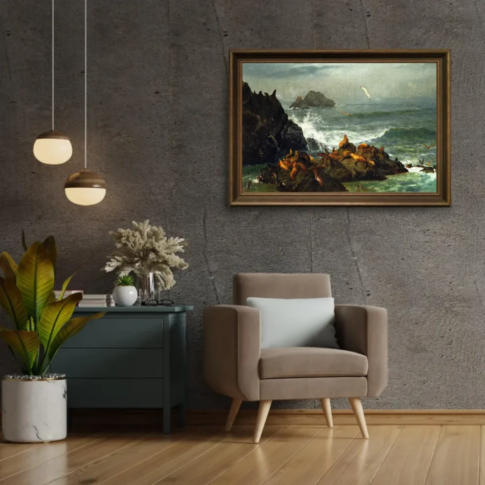Pintar por números Rocas de las focas en el Pacífico, California – foto 2