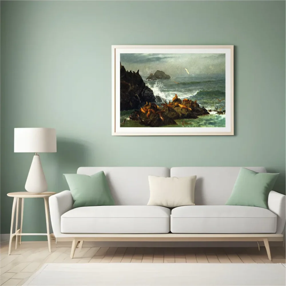 Pintar por números Rocas de las focas en el Pacífico, California – foto 4