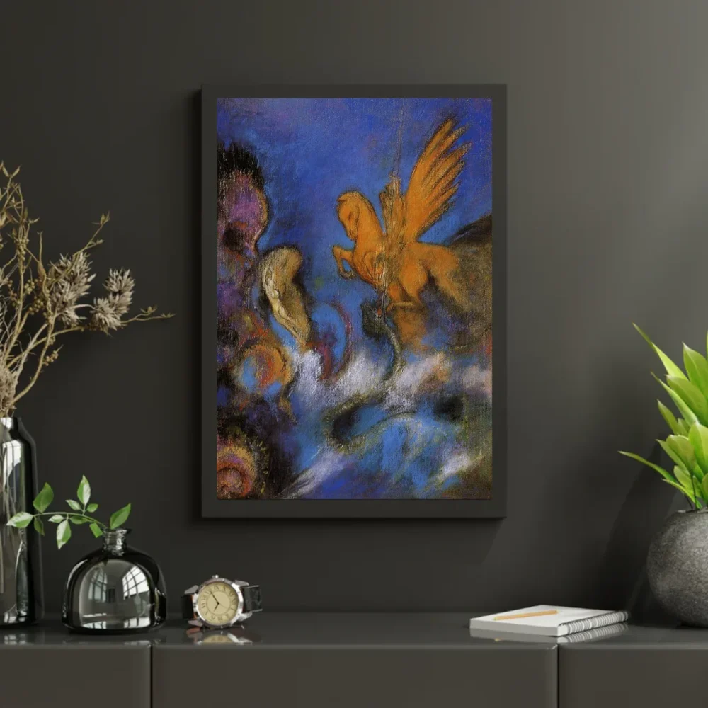 Pintar por números Rogelio y Angélica - Odilon Redon – foto 3
