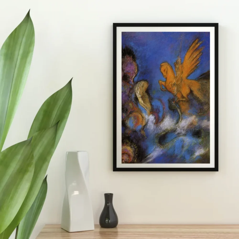 Pintar por números Rogelio y Angélica - Odilon Redon – foto 4