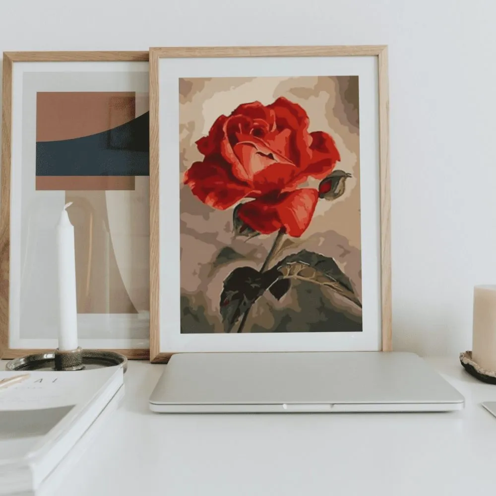 Pintar por números Rosa abstracta – foto 2