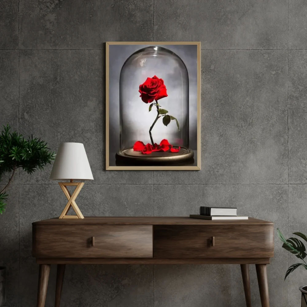 Pintar por números Rosa en un jarrón – foto 4