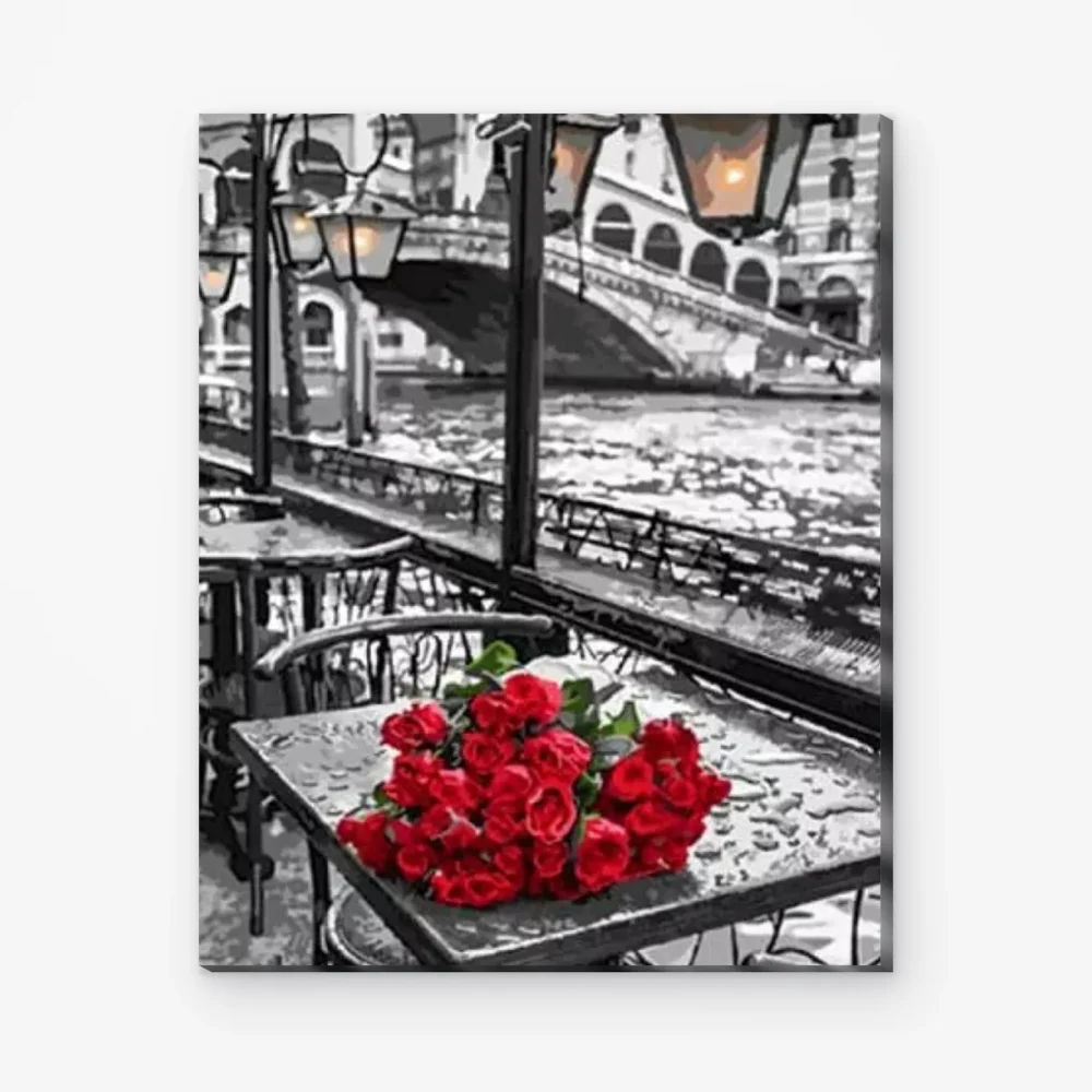Pintar por Números - Rosas en la ciudad