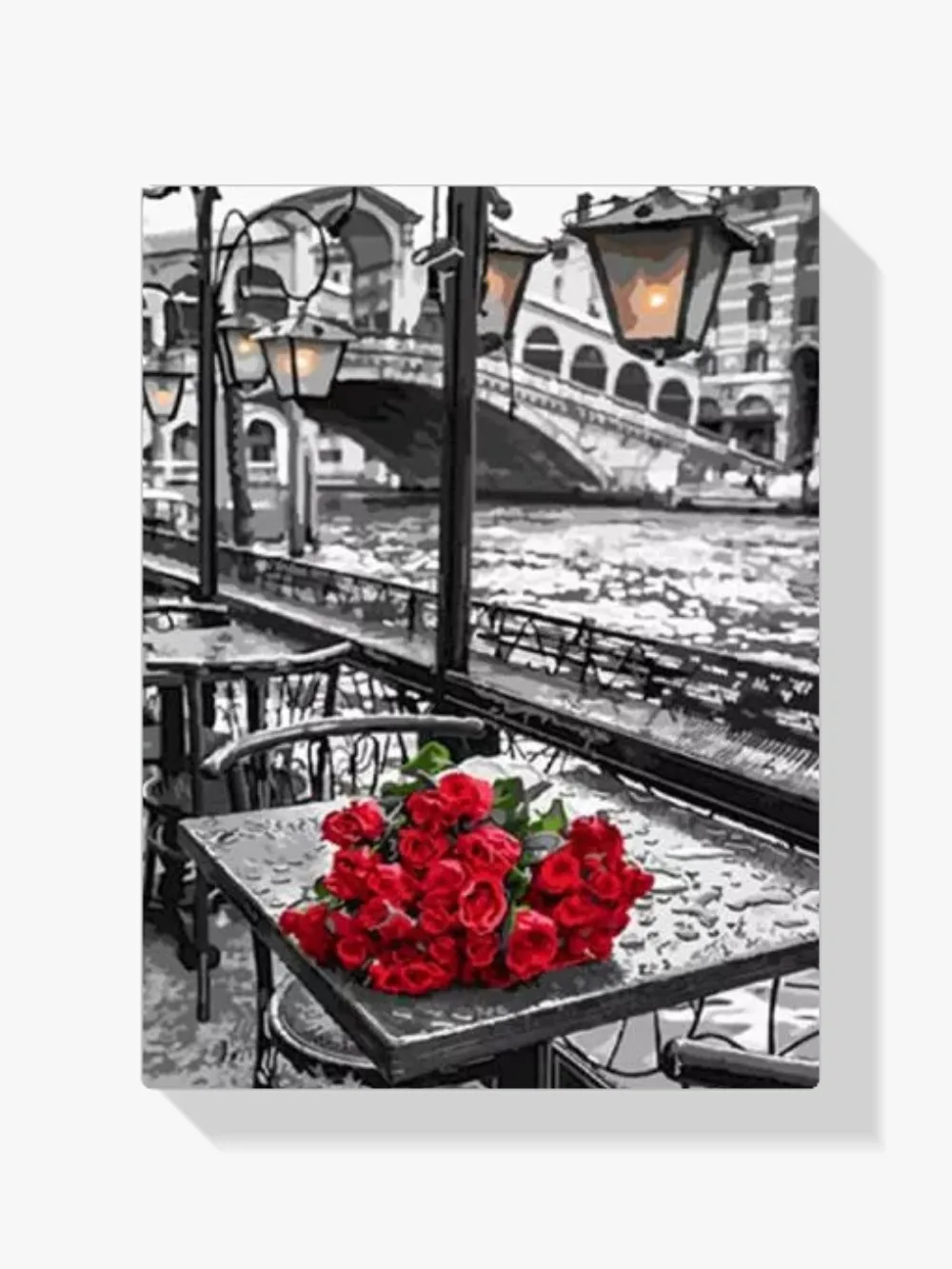 Pintar por números Rosas en la ciudad