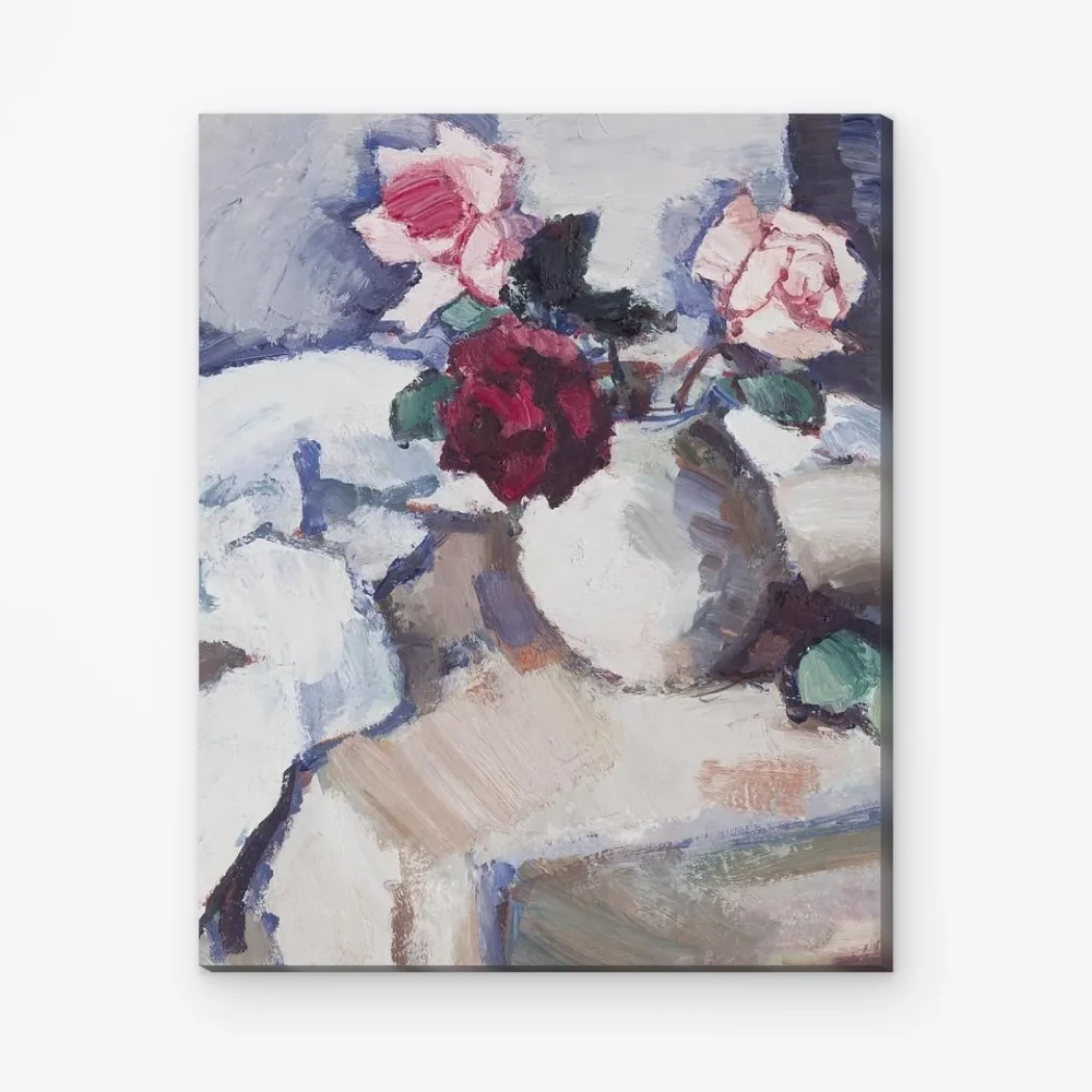 Pintar por Números - Rosas oscuras en un tarro