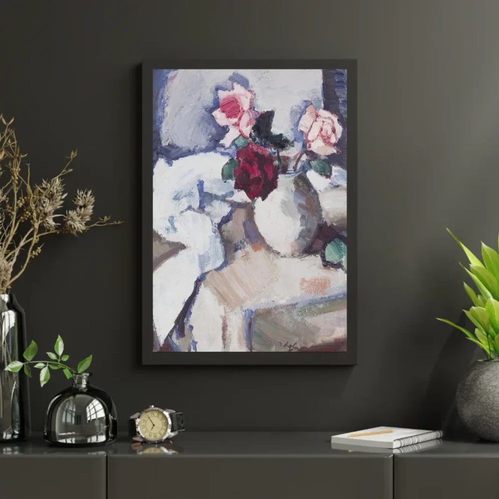 Pintar por números Rosas oscuras en un tarro – foto 3