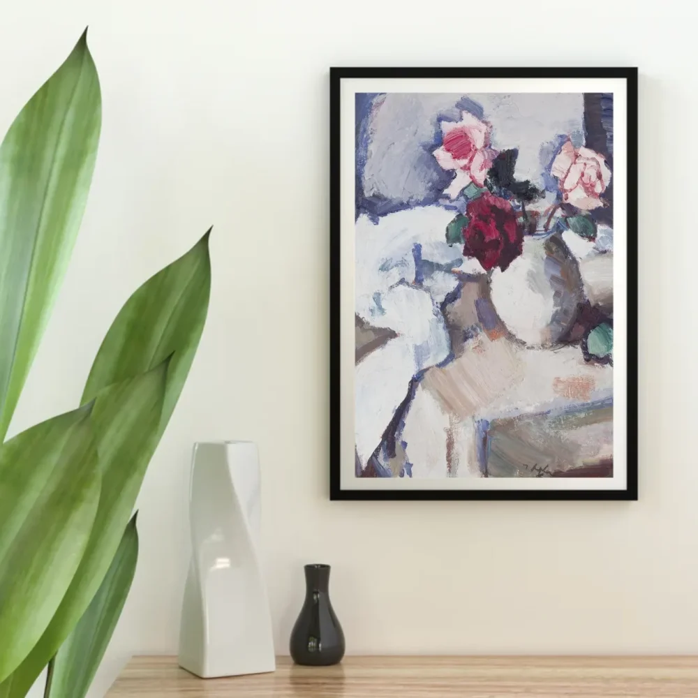Pintar por números Rosas oscuras en un tarro – foto 4