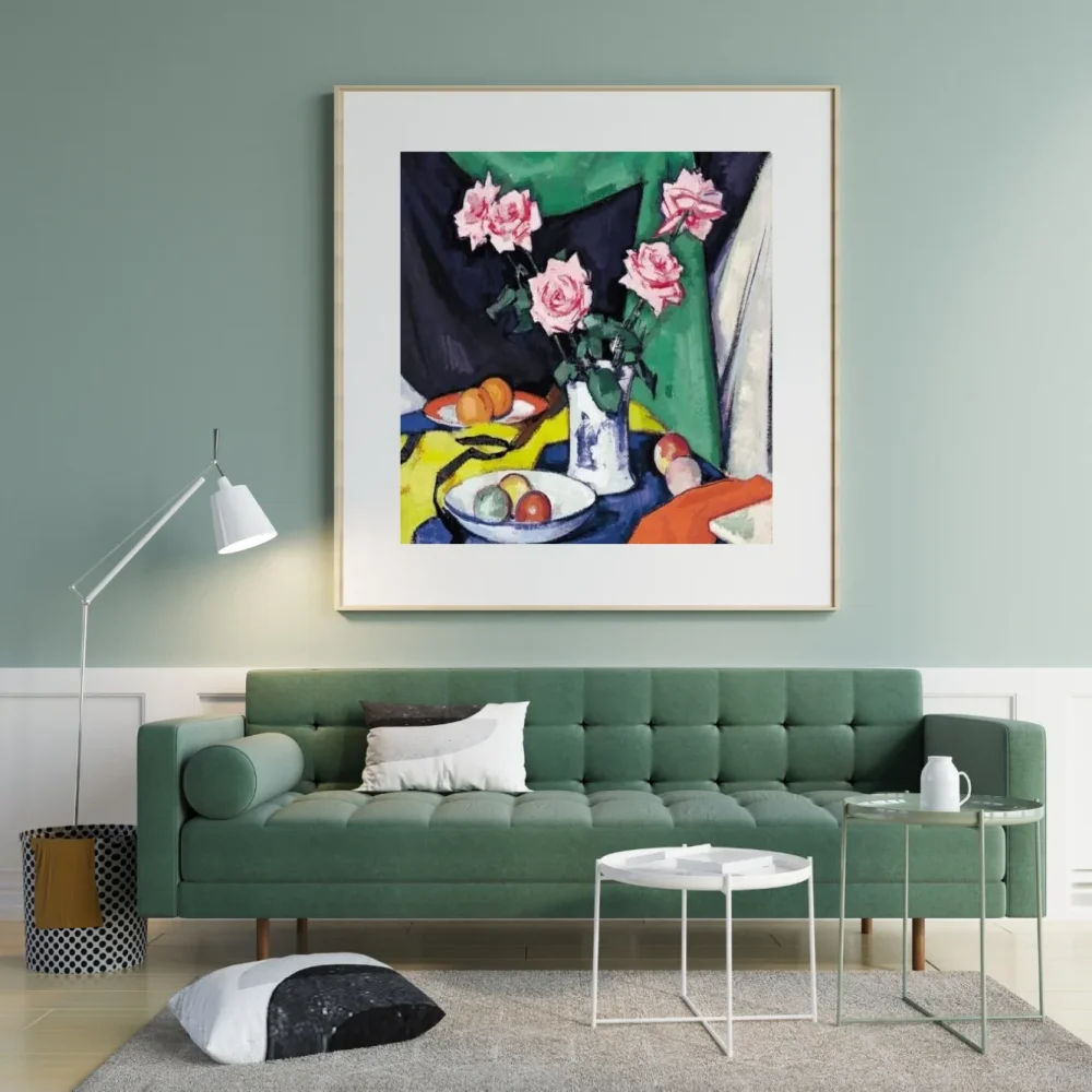 Pintar por números Rosas rosas en un jarrón japonés – foto 3
