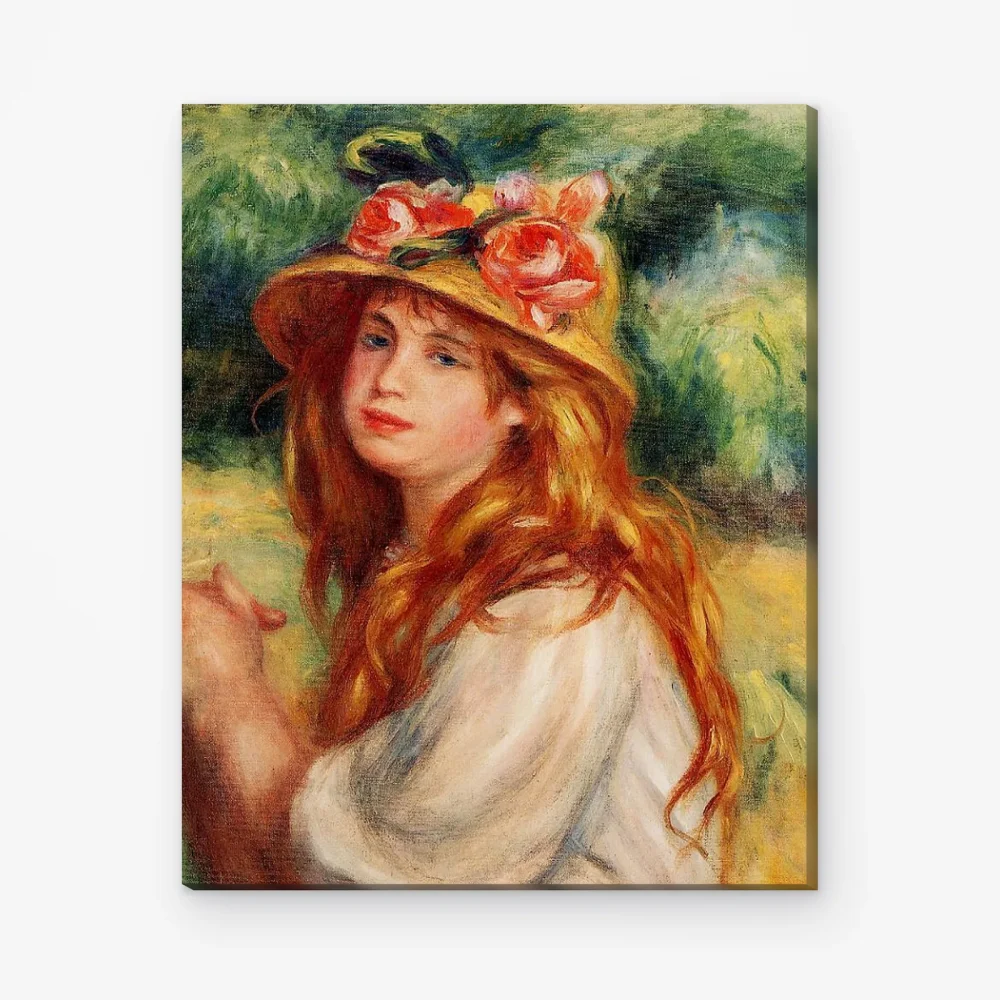 Pintar por Números - Rubia con sombrero de paja