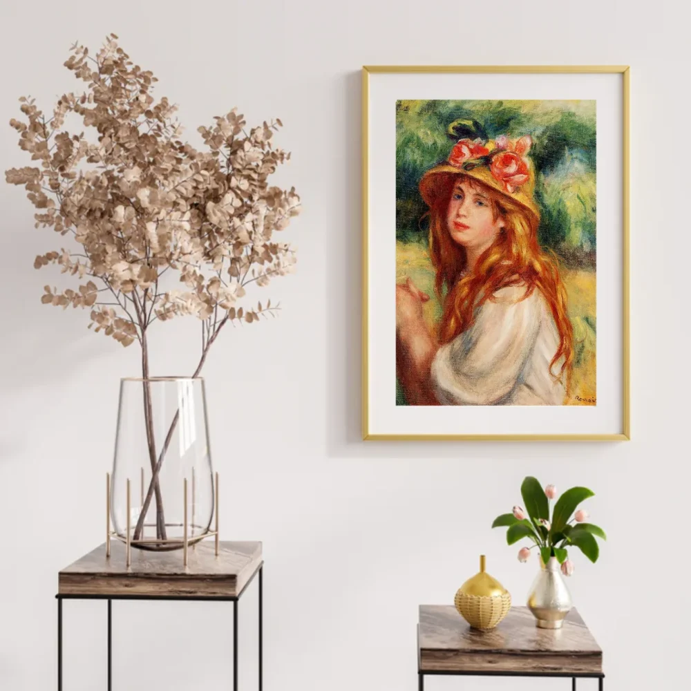 Pintar por números Rubia con sombrero de paja – foto 2