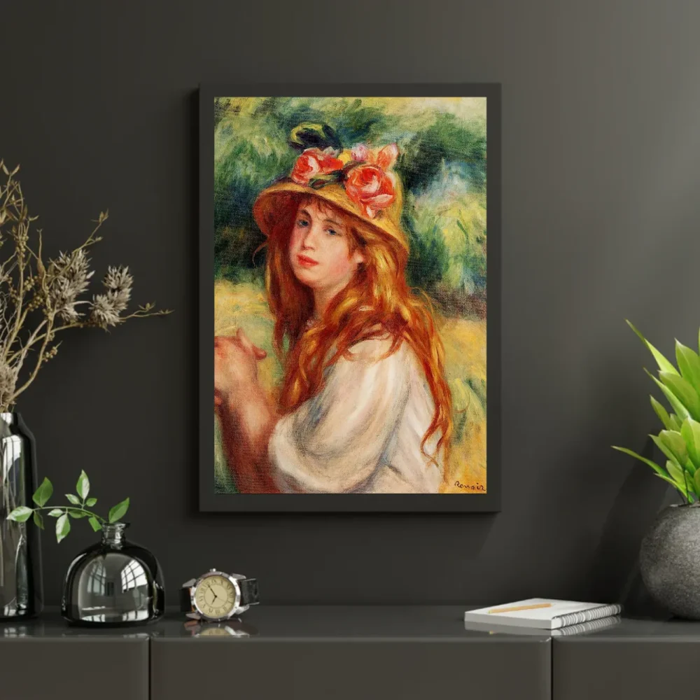 Pintar por números Rubia con sombrero de paja – foto 3