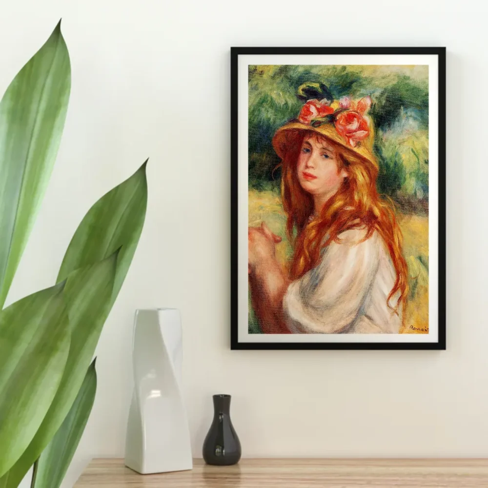 Pintar por números Rubia con sombrero de paja – foto 4