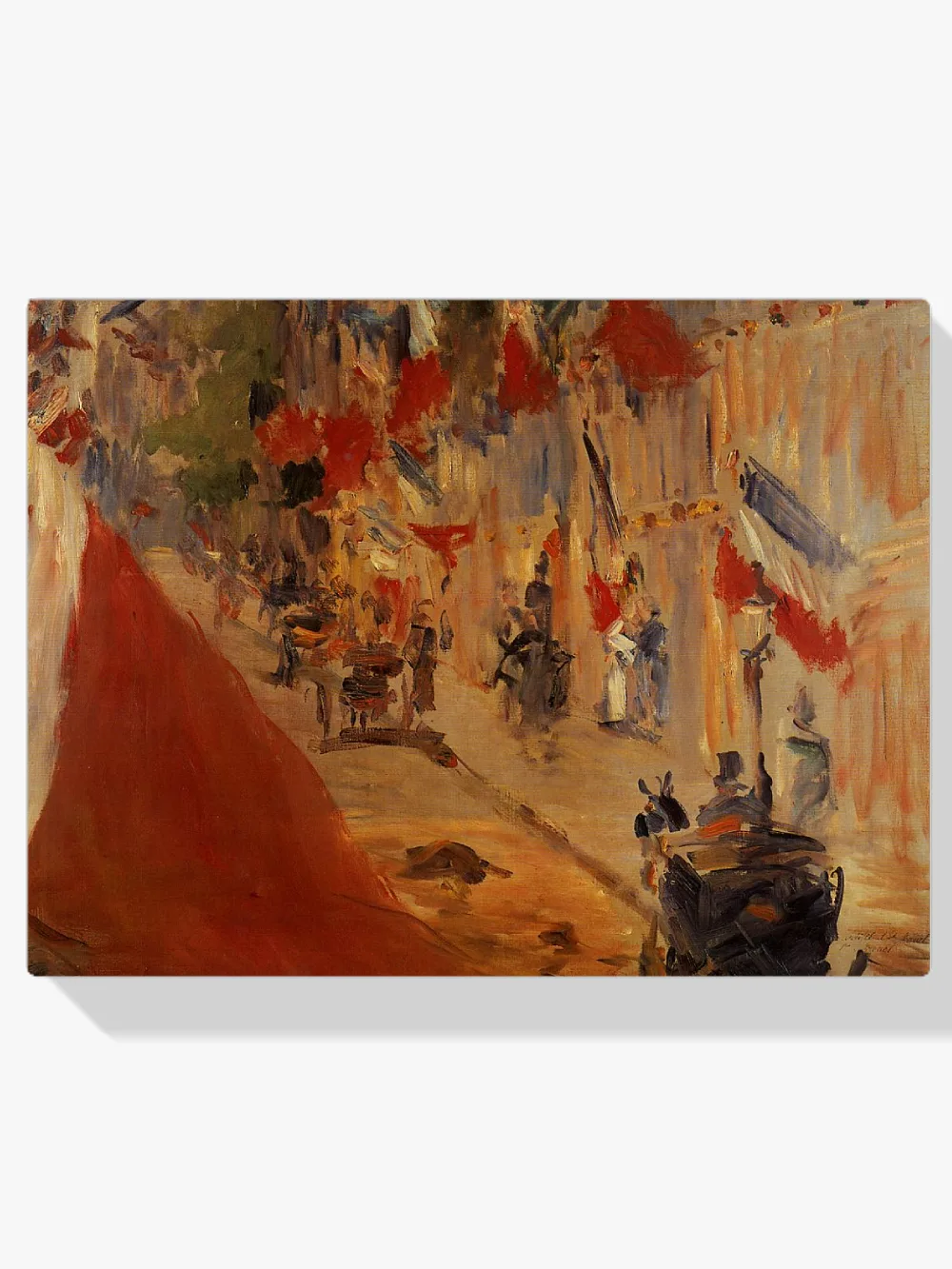Pintar por números Rue Mosnier engalanada con banderas