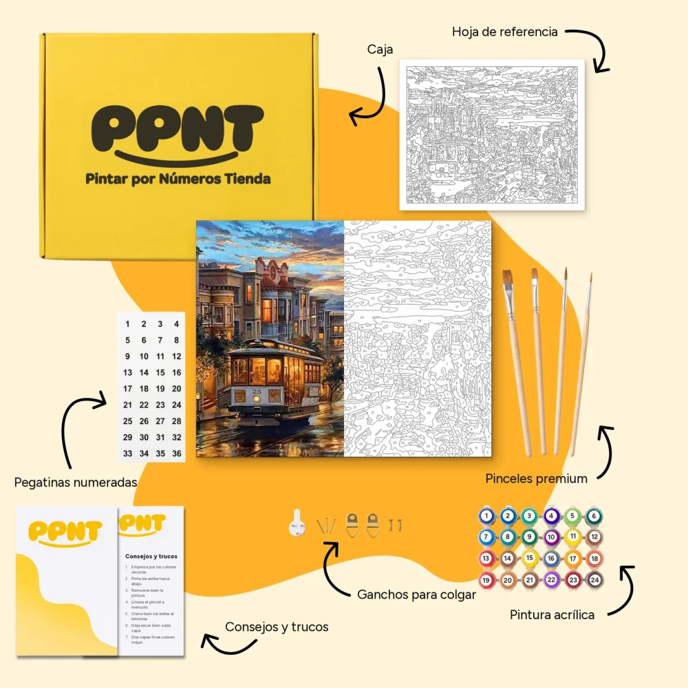 Pintar por Números - San Francisco con estilo