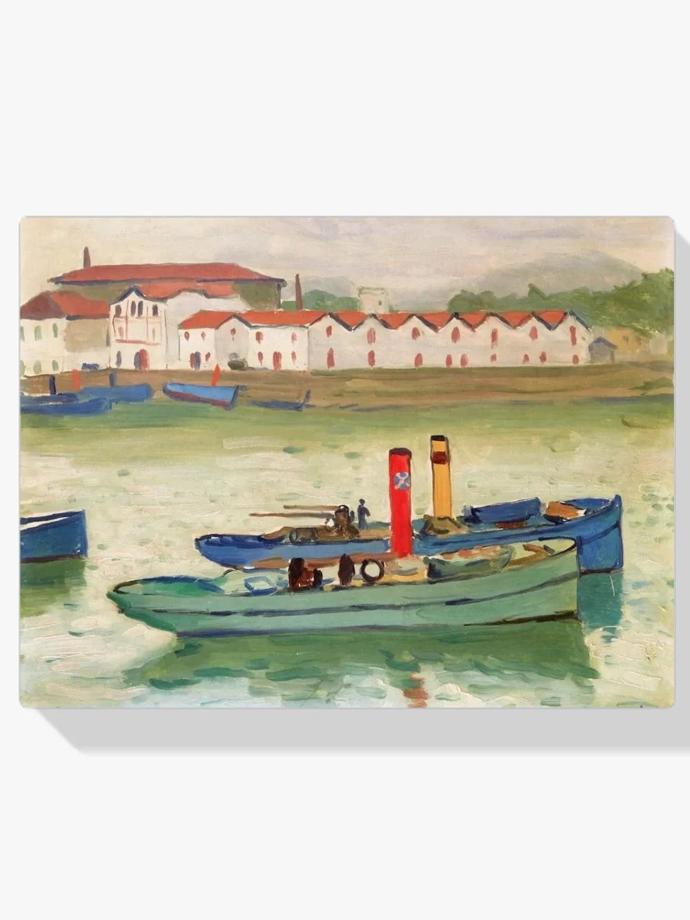 Pintar por números San Juan de Luz, barcos de pesca