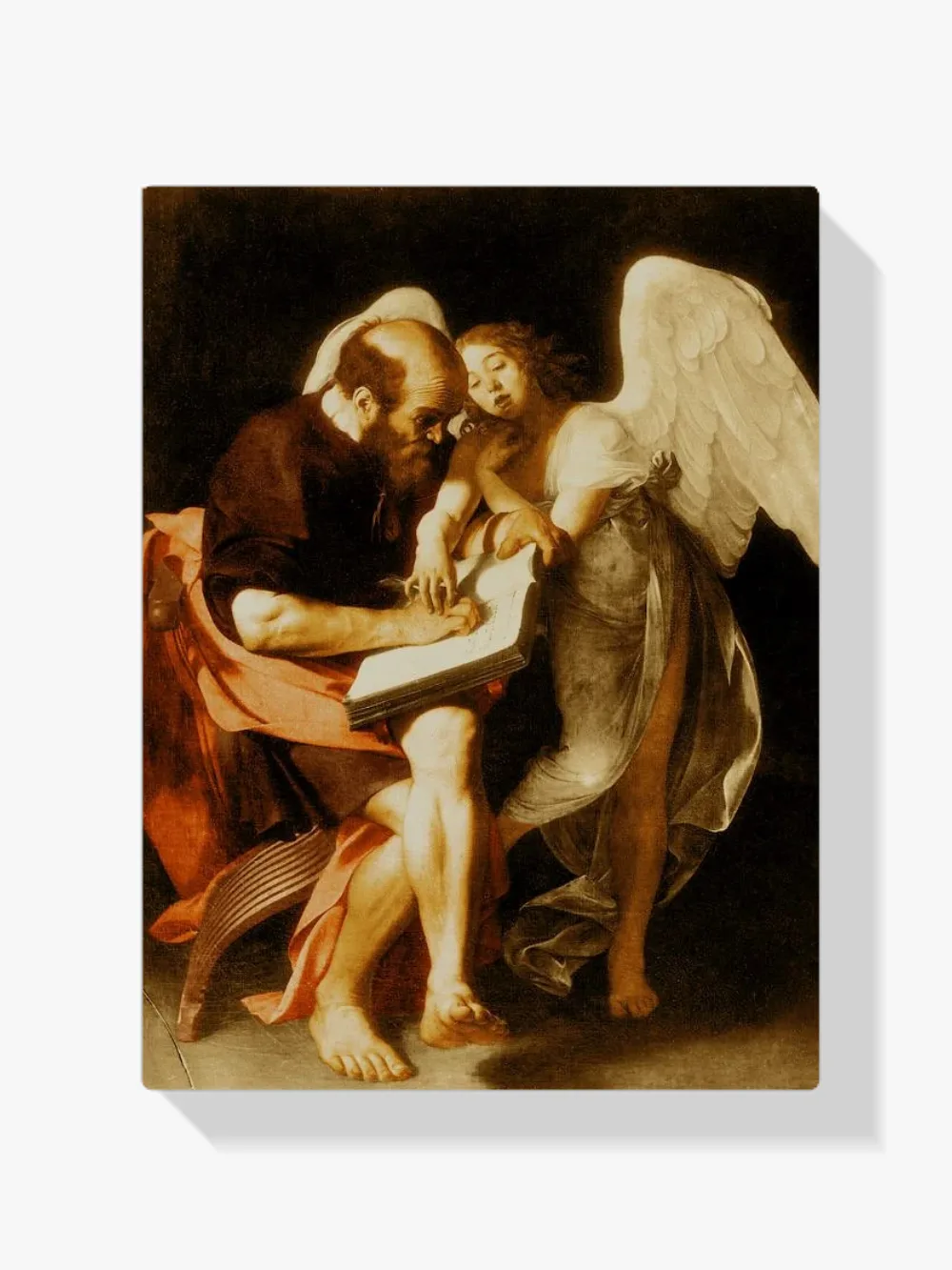 Pintar por números San Mateo y el ángel