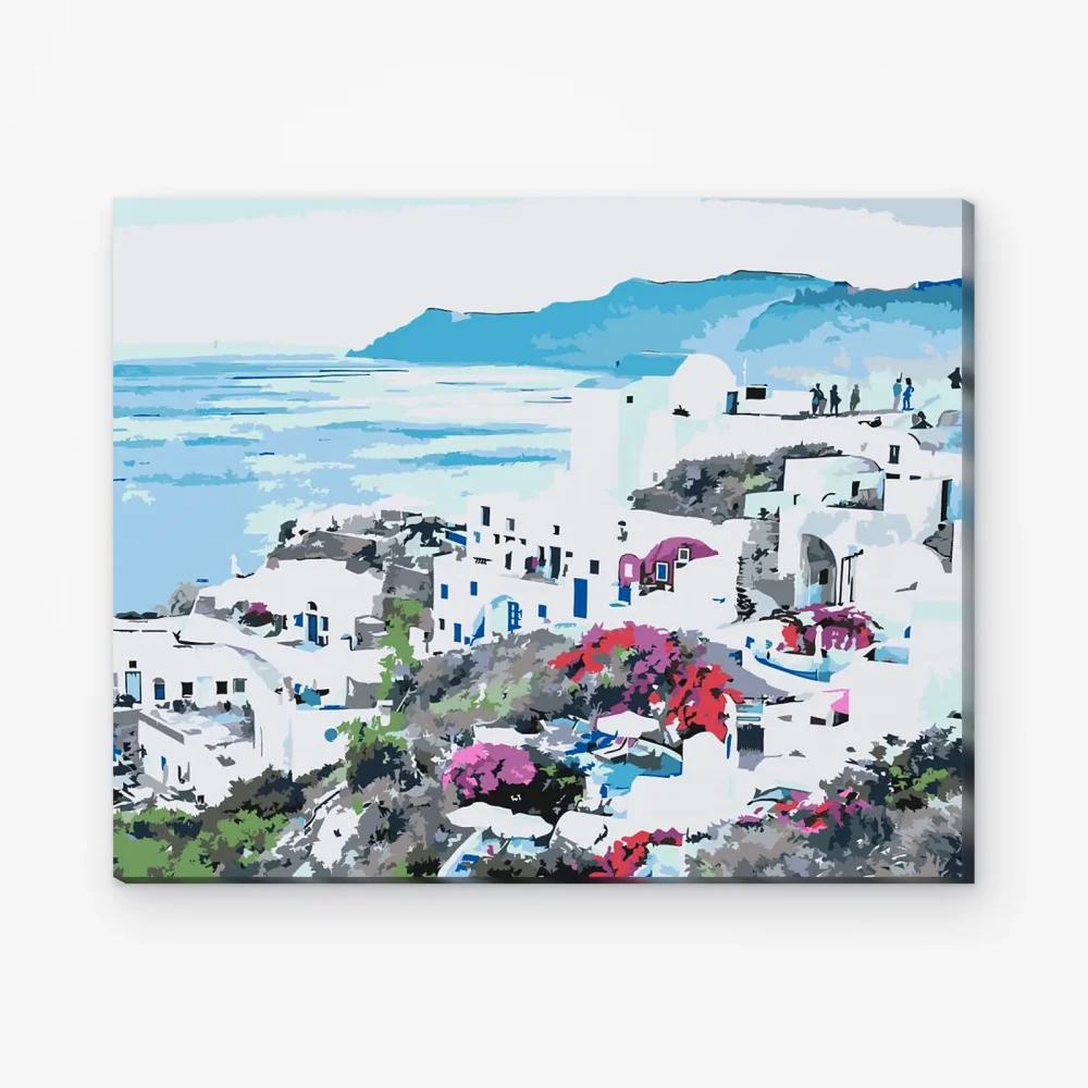 Pintar por Números - Santorini