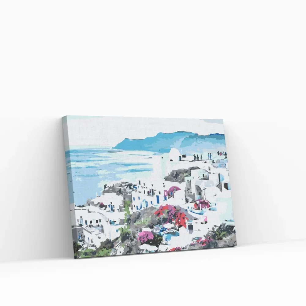 Pintar por números Santorini