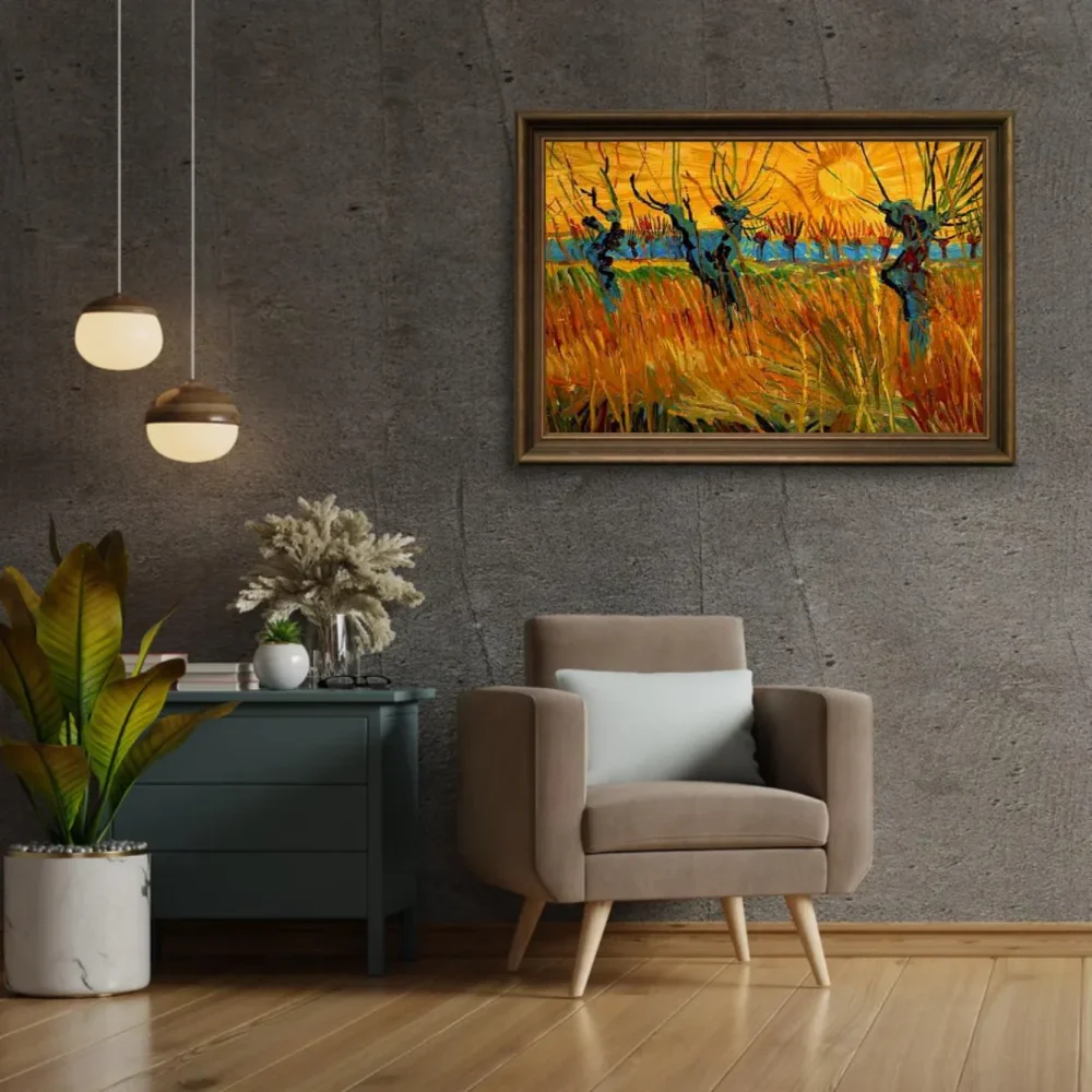 Pintar por números Sauces al atardecer – foto 2