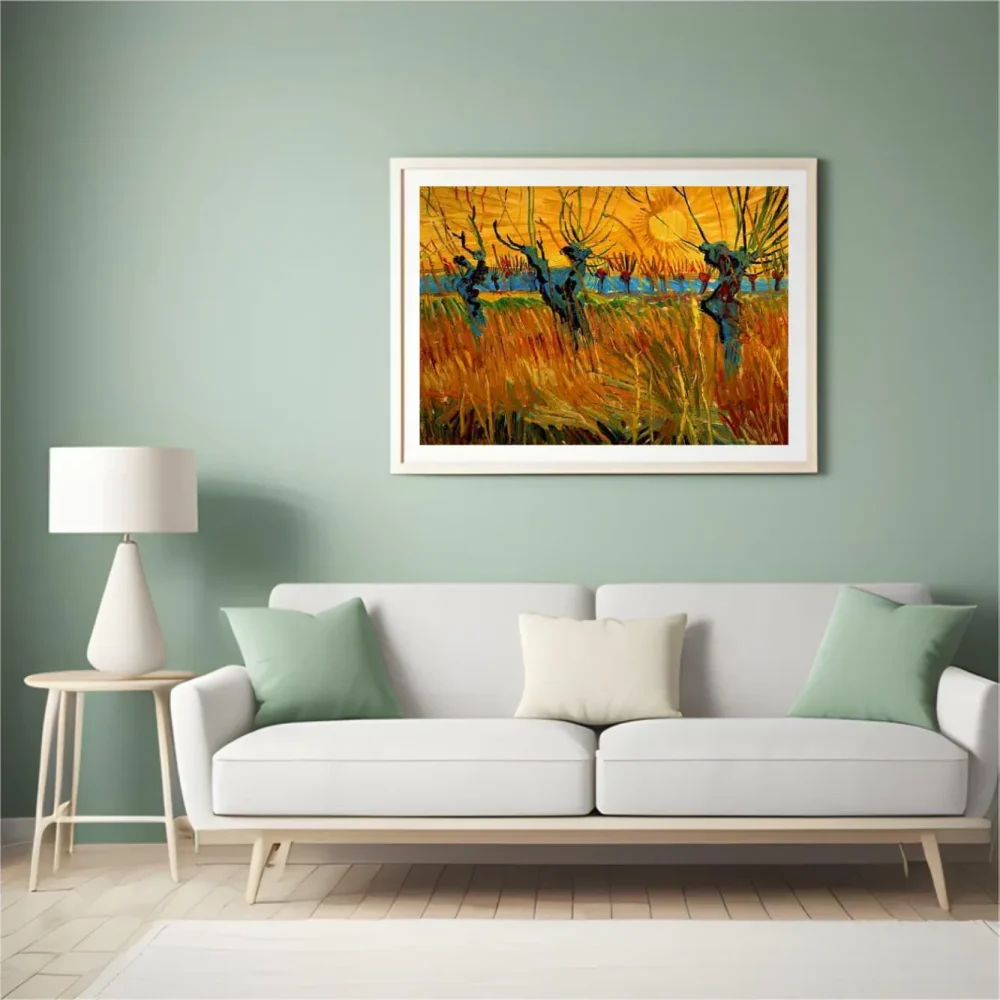 Pintar por números Sauces al atardecer – foto 4