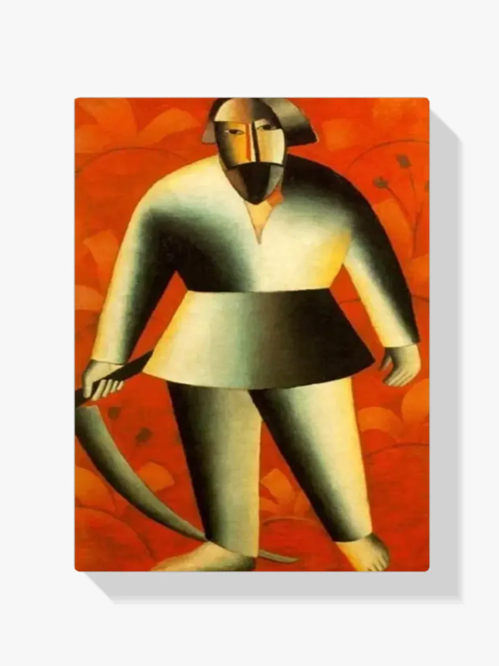 Pintar por números Segador sobre fondo rojo