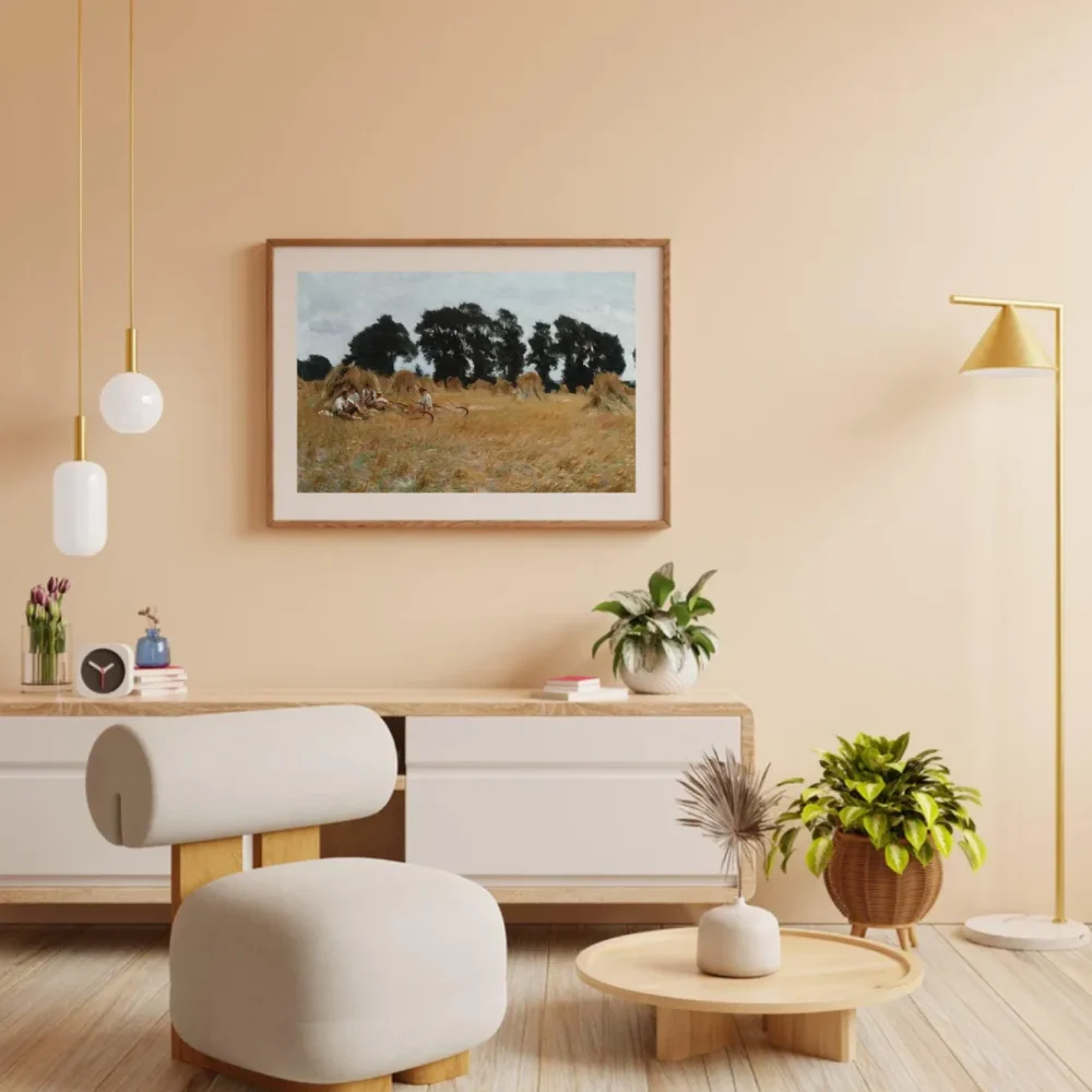 Pintar por números Segadores descansando en un trigal – foto 3