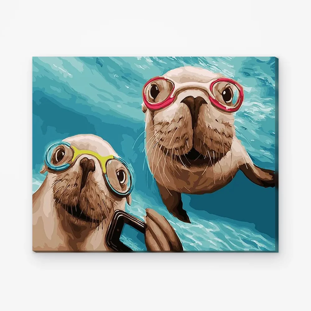 Pintar por Números - Selfi bajo el agua
