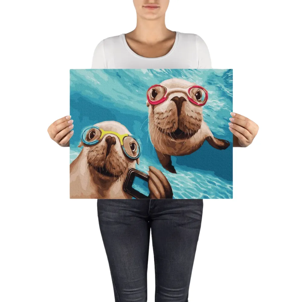 Pintar por números Selfi bajo el agua – foto 4